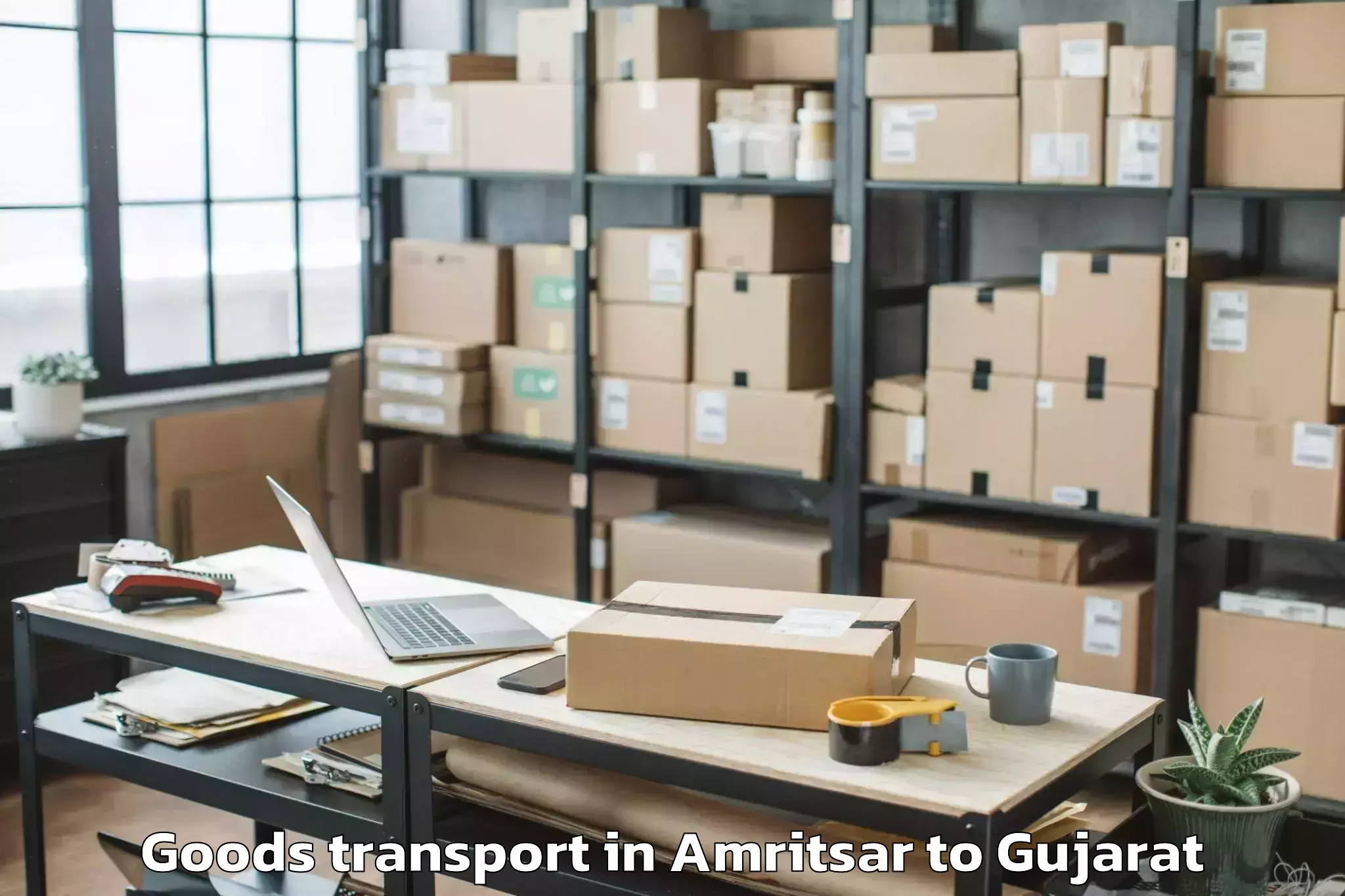 Trusted Amritsar to Marwadi University Rajkot Goods Transport